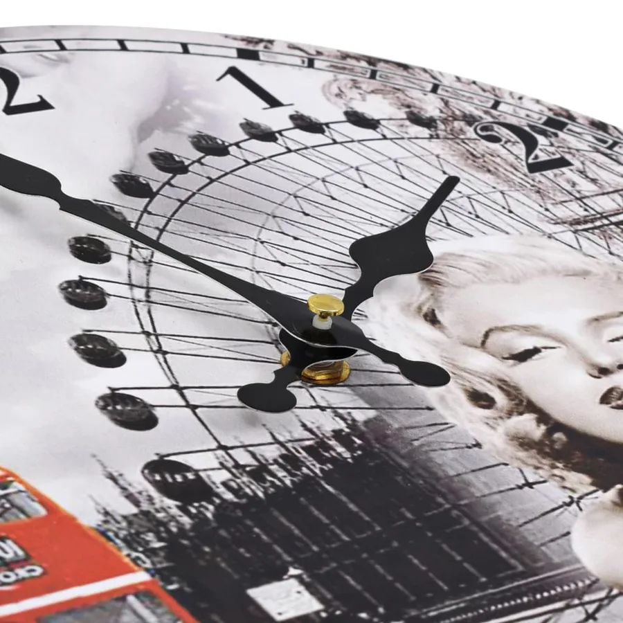 Horloge murale vintage 30 cm - 4