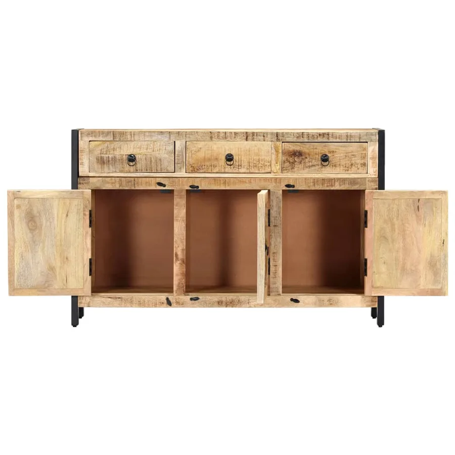 Buffet 120x35x76 cm Bois de manguier massif - 4