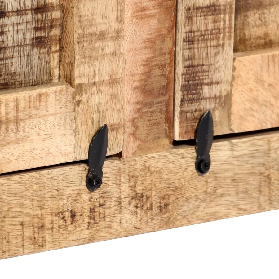 Buffet 120x35x76 cm Bois de manguier massif - 6