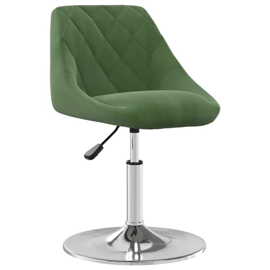 Chaises pivotantes à manger lot de 4 Vert foncé Velours - 2