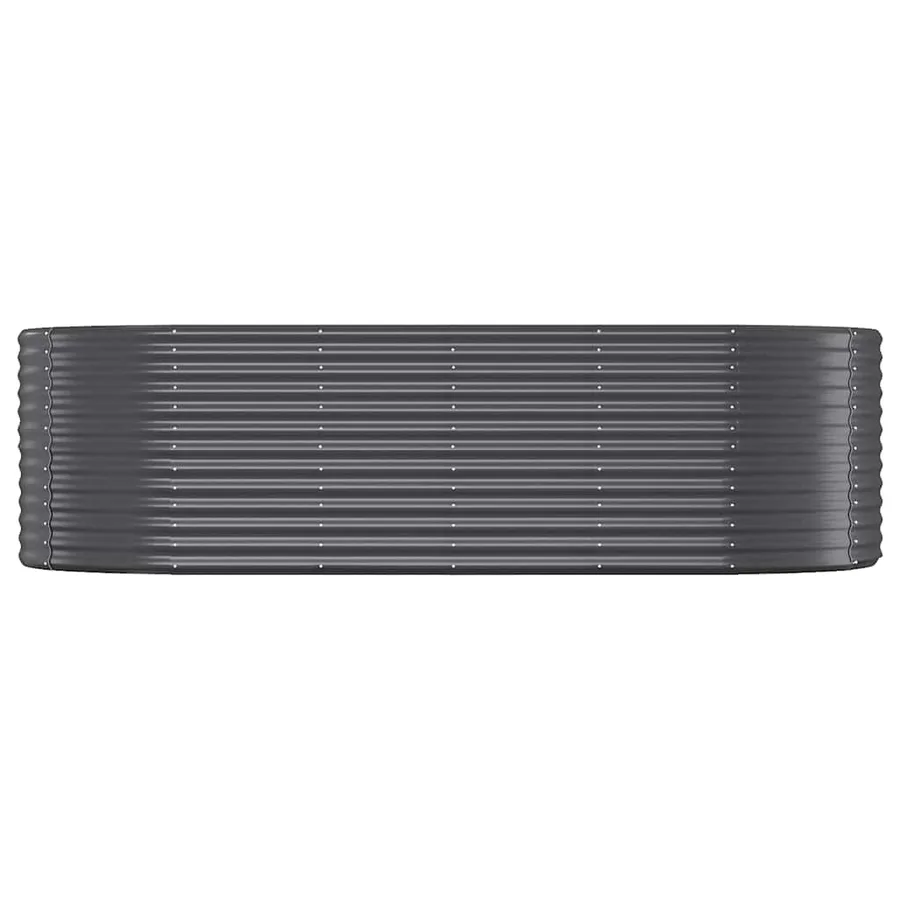Lit surélevé de jardin Acier galvanisé Anthracite - 3