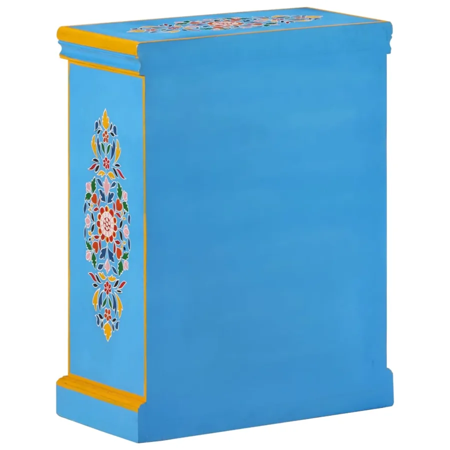 Buffet Bois massif de manguier Peinture manuelle turquoise - 5