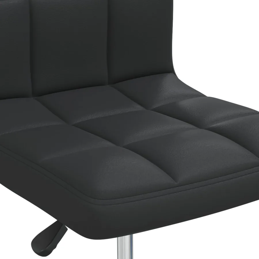 Chaise à manger Noir Similicuir - 7