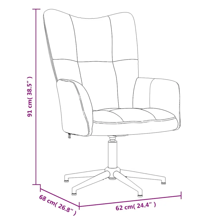 Chaise de relaxation Jaune moutarde Velours - 8