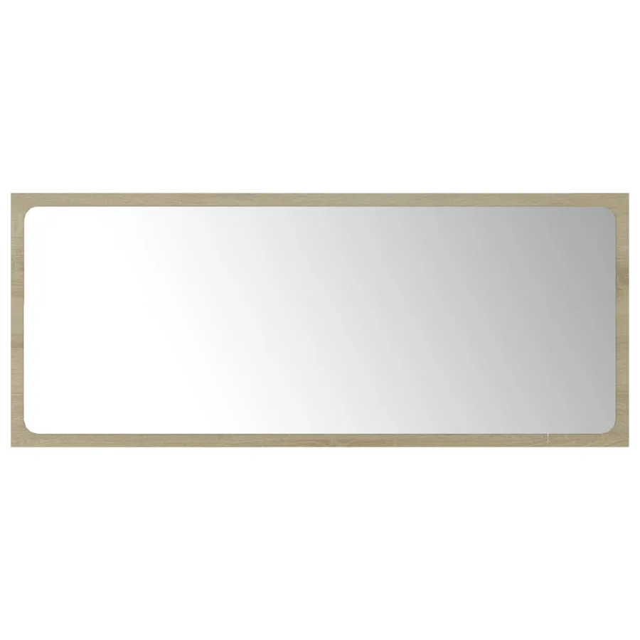 Miroir de salle de bain Chêne sonoma 90x1,5x37 cm Aggloméré - 2
