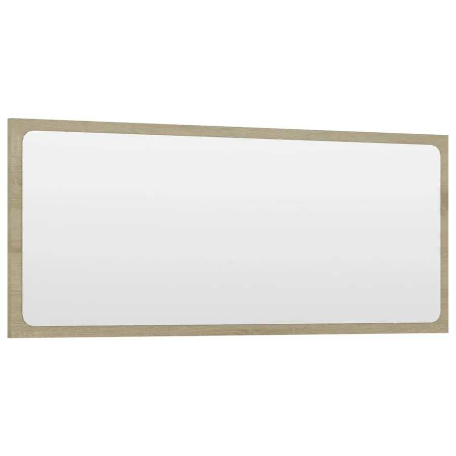 Miroir de salle de bain Chêne sonoma 90x1,5x37 cm Aggloméré - 3