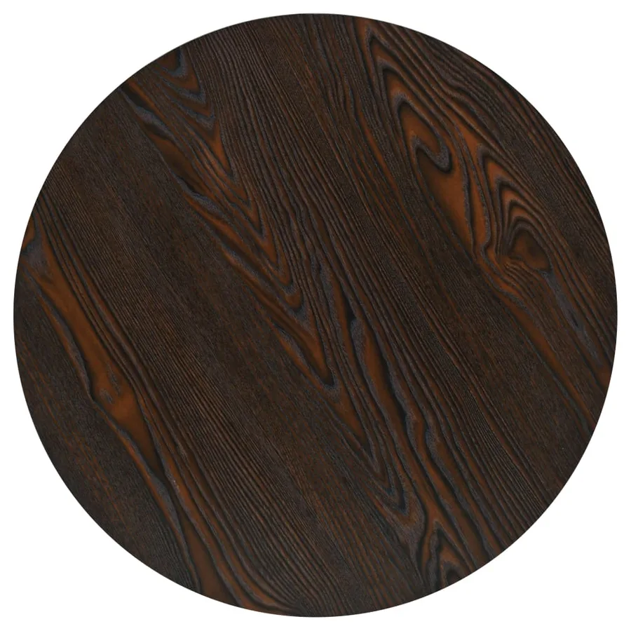 Table de bistro MDF et acier Rond 60 x 75 cm Frêne foncé - 4