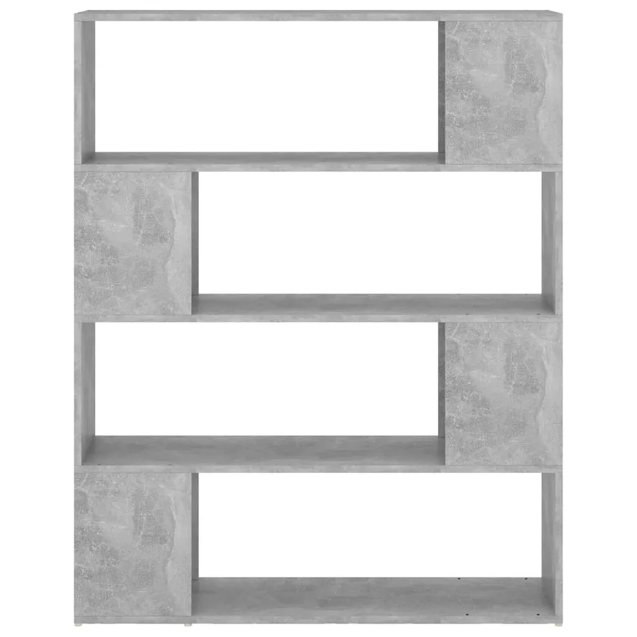 Bibliothèque/Séparateur de pièce Gris béton 100x24x124 cm - 5