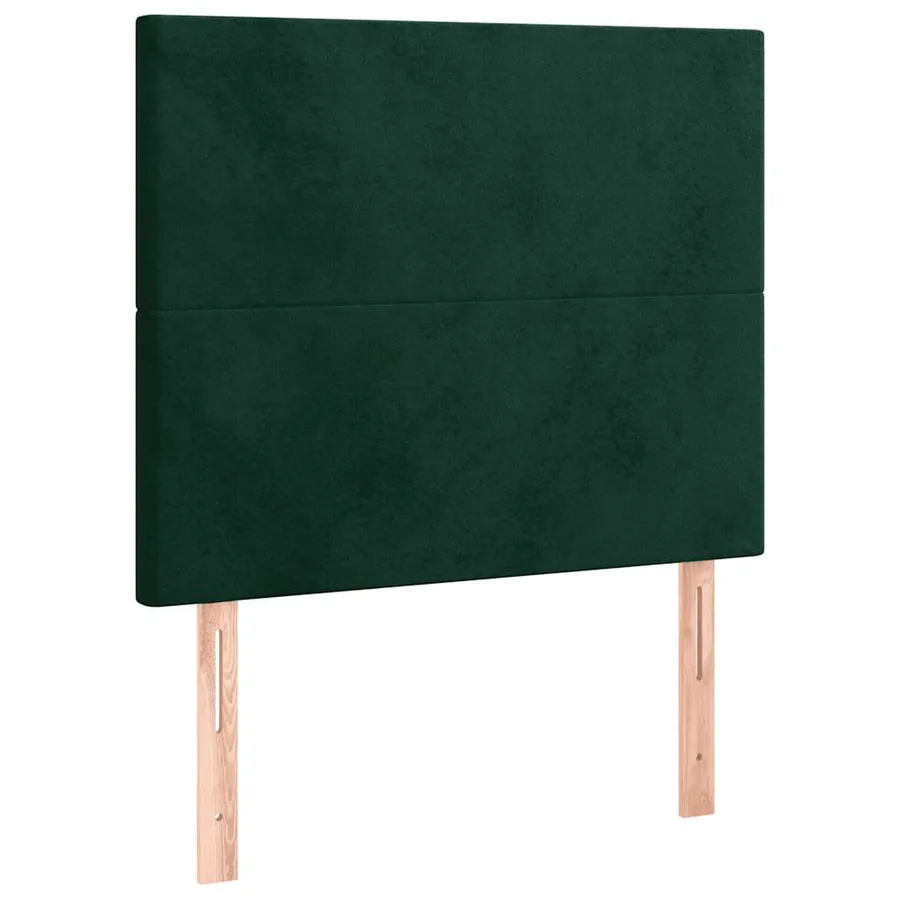 Tête de lit à LED Vert foncé 90x5x118/128 cm Velours - 4
