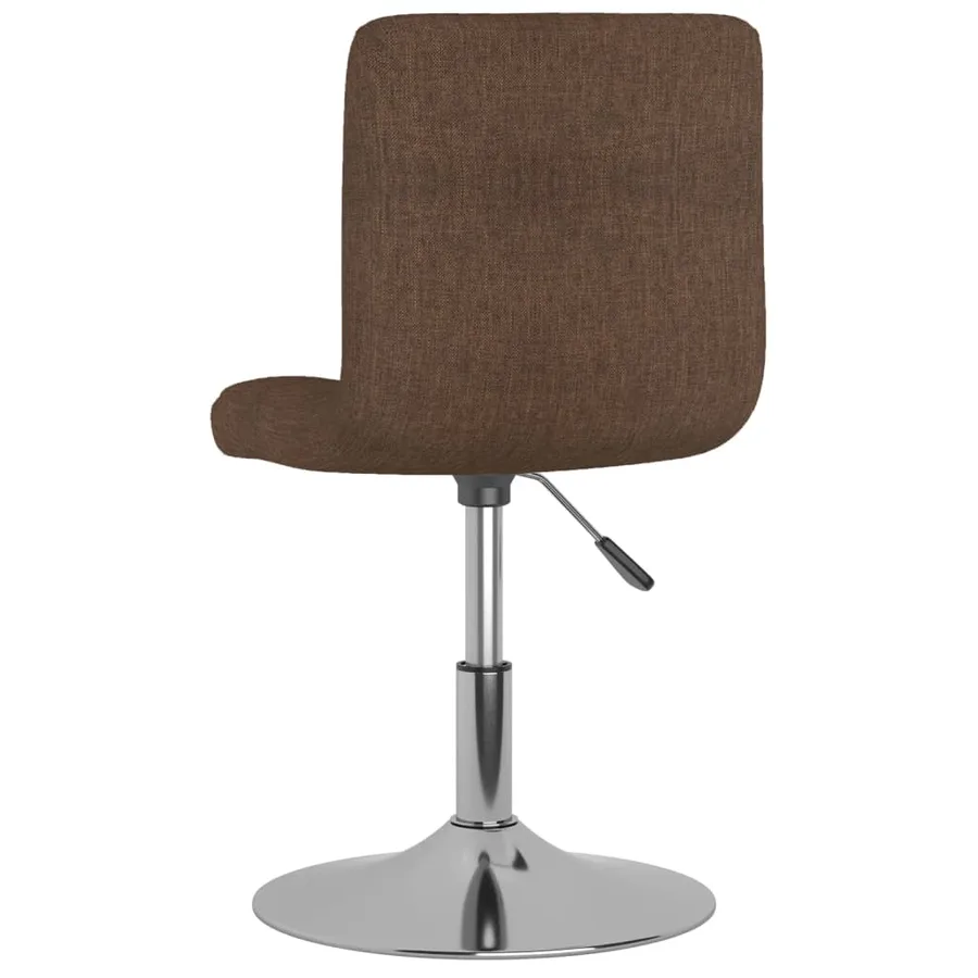 Chaises pivotantes à manger lot de 4 marron tissu - 6