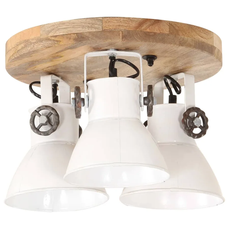 Plafonnier industriel 25 W Blanc 42x27 cm E27 - 3