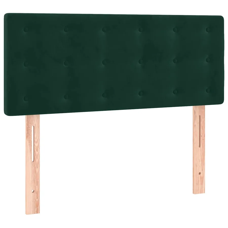 Sommier à lattes de lit avec matelas Vert foncé 90x200 cm - 6