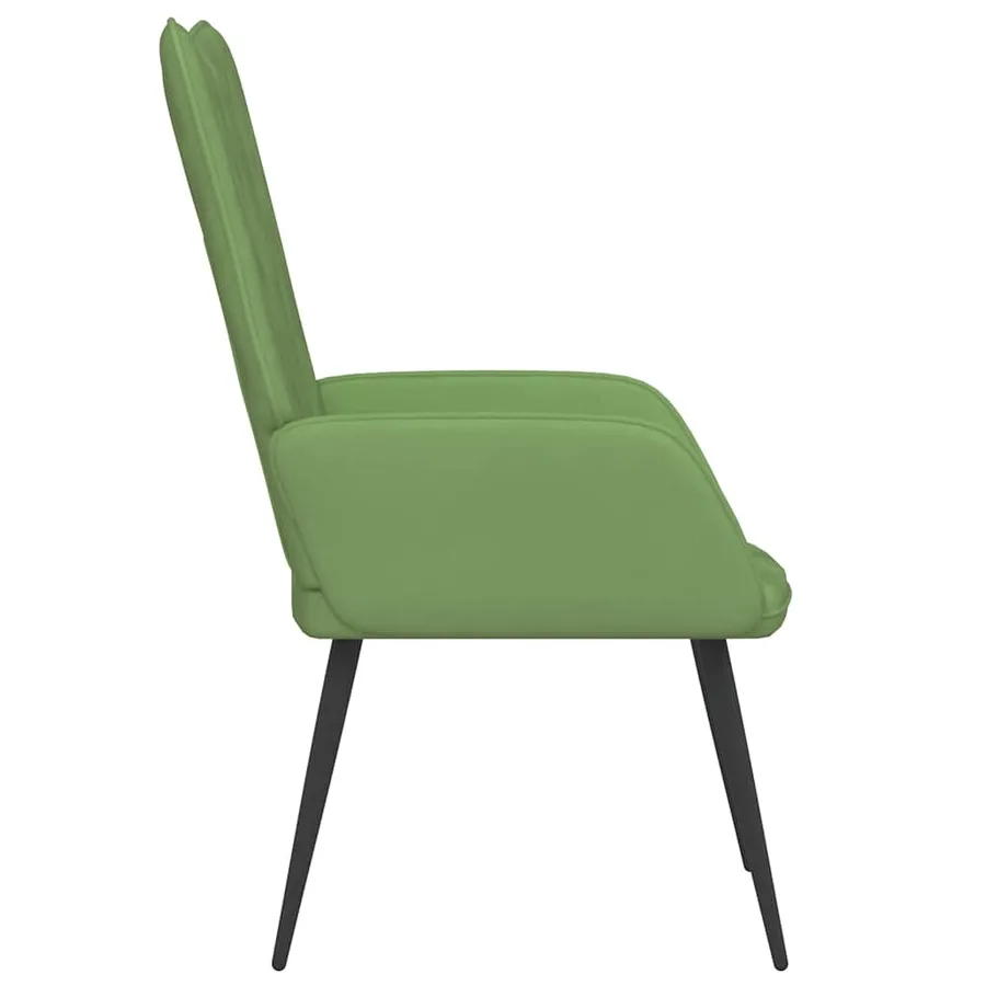 Chaise de relaxation Vert clair Velours - 4