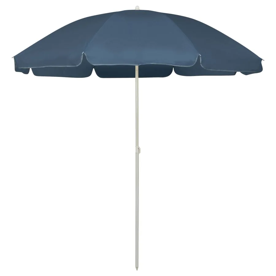 Parasol de plage bleu 240 cm