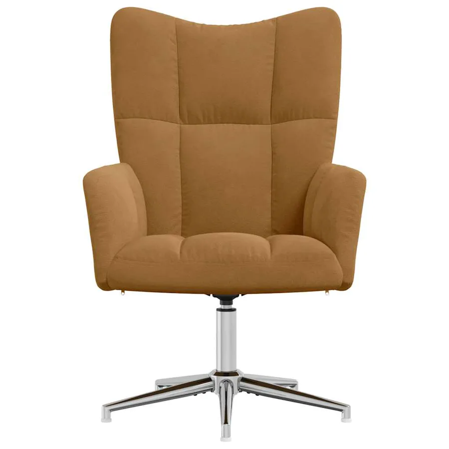 Chaise de relaxation Marron Velours - 3