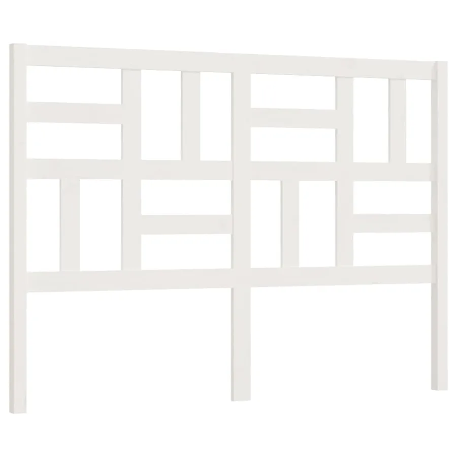 Tête de lit Blanc 156x4x104 cm Bois massif de pin - 2