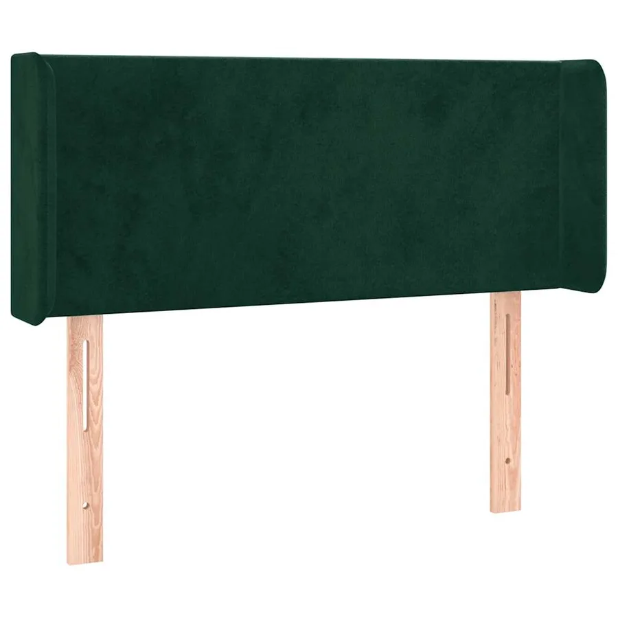 Tête de lit à LED Vert foncé 93x16x78/88 cm Velours - 3