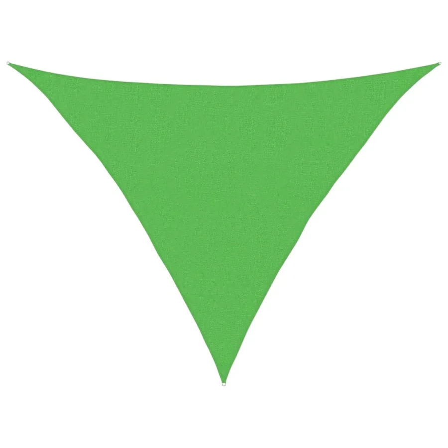 Voile d'ombrage 160 g/m² Vert clair 2,5x2,5x3,5 m PEHD - 2