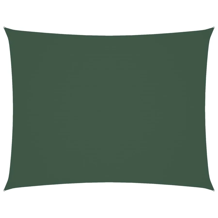 Voile de parasol tissu oxford rectangulaire 6x7 m vert foncé - 2