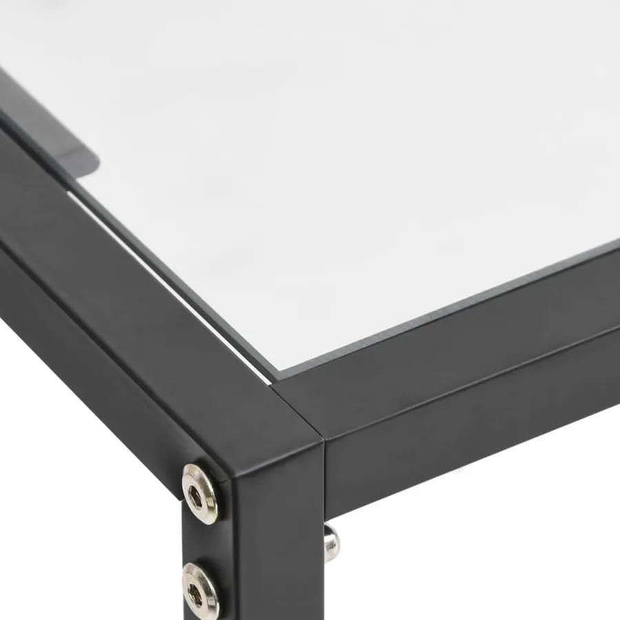 Table console Transparent 180x35x75,5 cm Verre trempé - 5