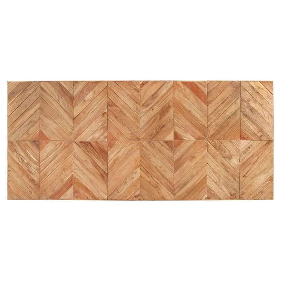 Table à dîner 200x90x76 cm Bois massif d'acacia et de manguier - 4