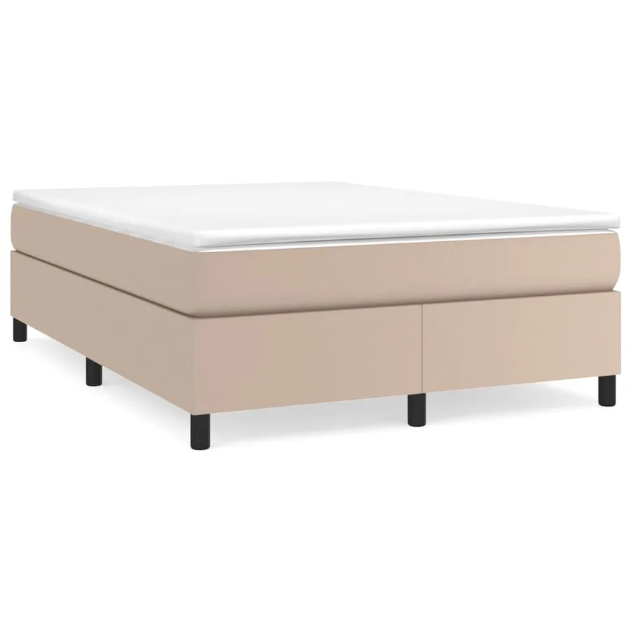 Sommier à lattes de lit avec matelas Cappuccino 140x190 cm - 2