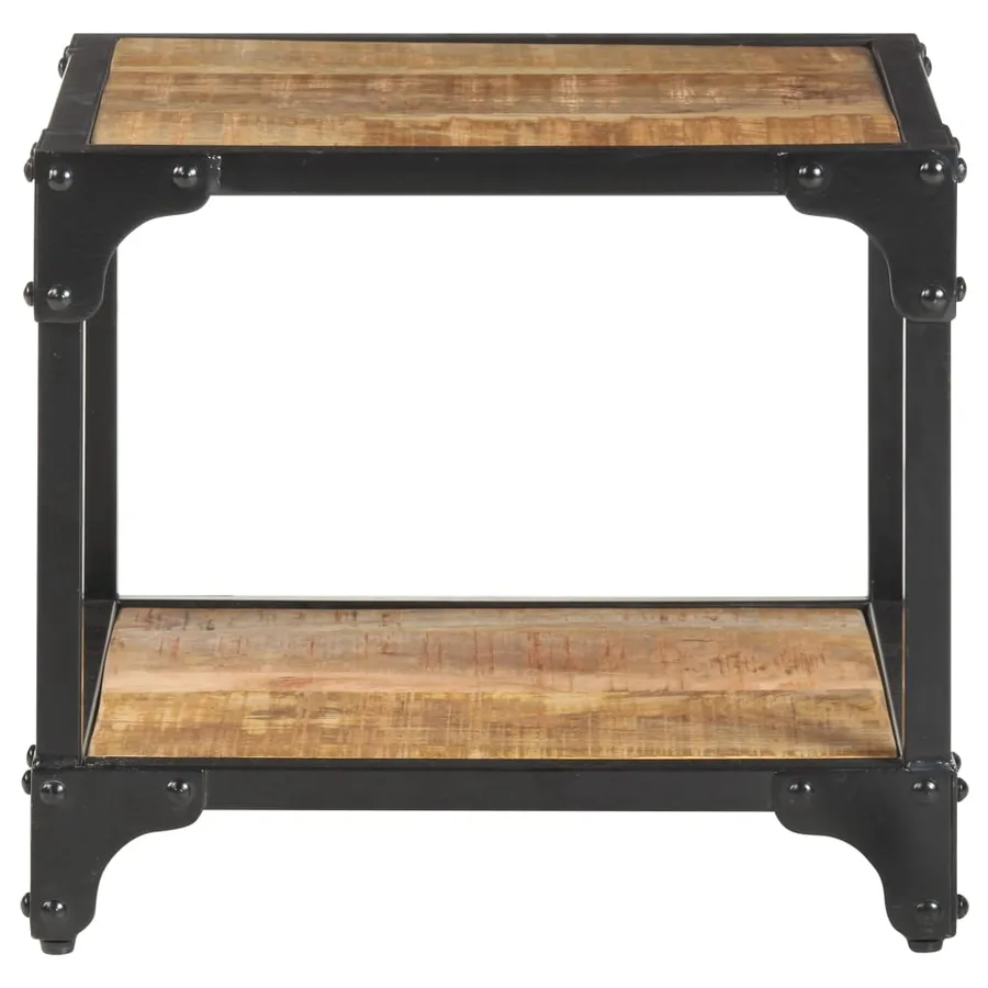 Table basse 40x40x36 cm Bois massif de manguier brut - 2