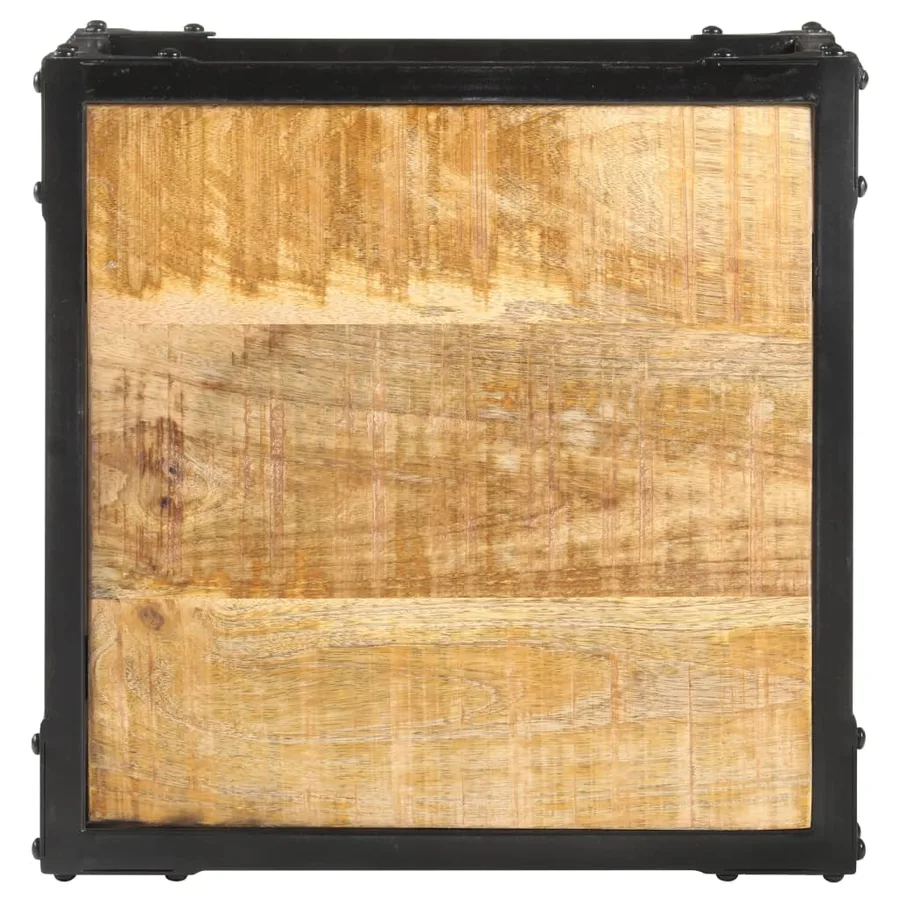 Table basse 40x40x36 cm Bois massif de manguier brut - 3