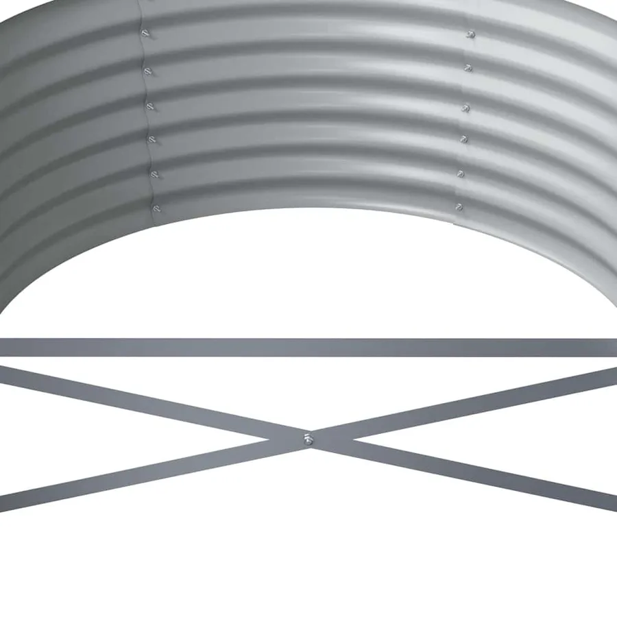Lit surélevé de jardin Acier galvanisé Anthracite - 5