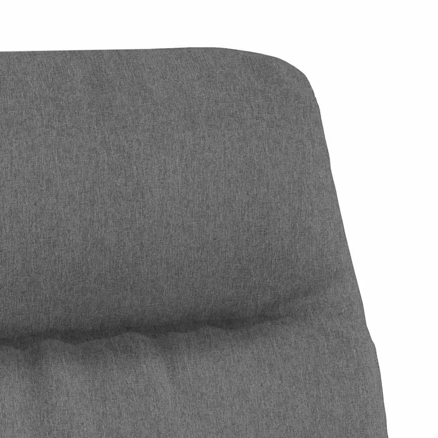 Chaise de relaxation Gris clair Tissu - 6