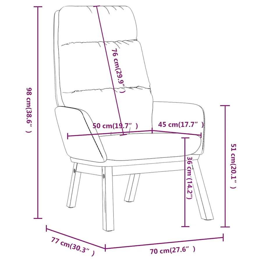 Chaise de relaxation Gris clair Tissu - 8