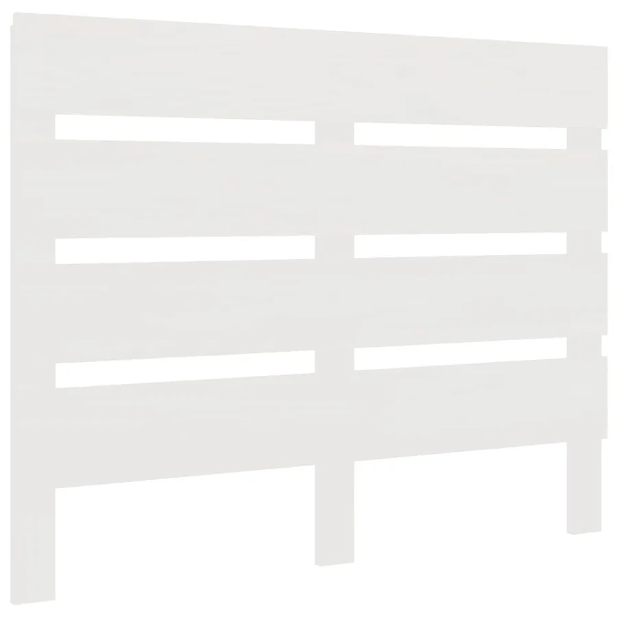 Tête de lit Blanc 90x3x80 cm Bois massif de pin - 2