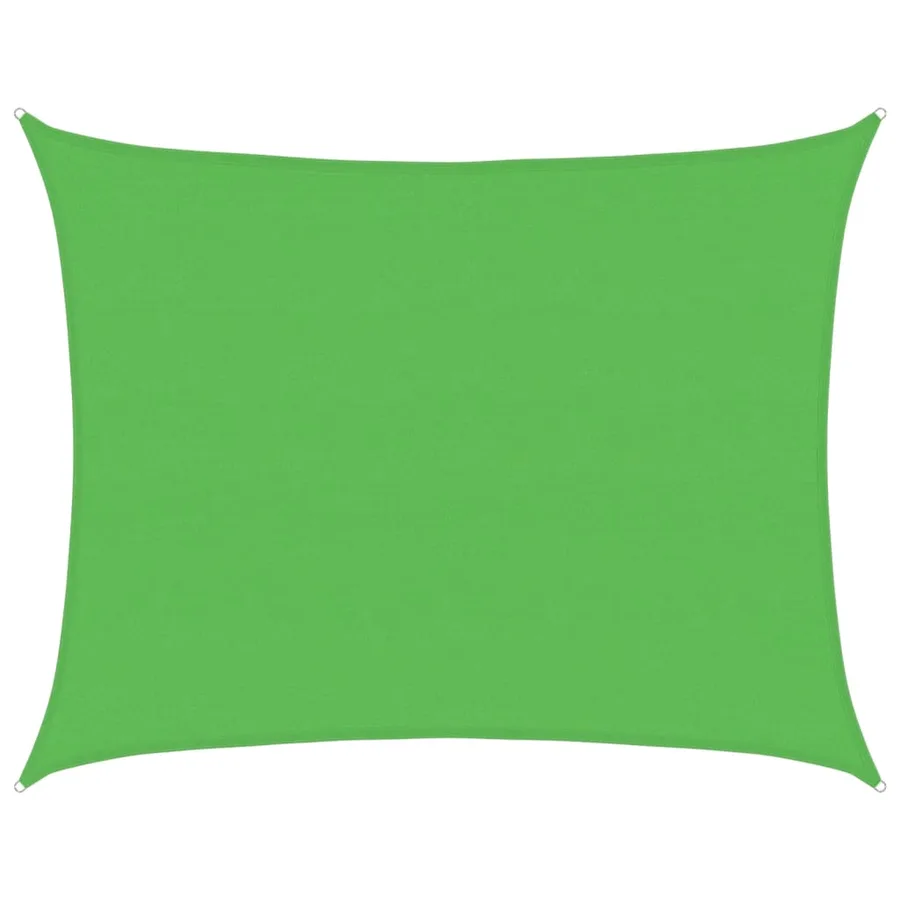 Voile d'ombrage 160 g/m² Vert clair 6x8 m PEHD - 2