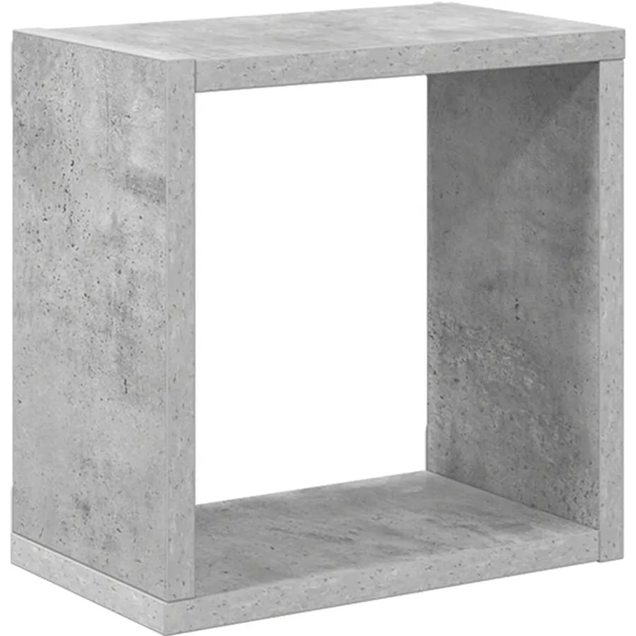 Étagères cube murales 4 pcs Gris béton 26x15x26 cm - 5