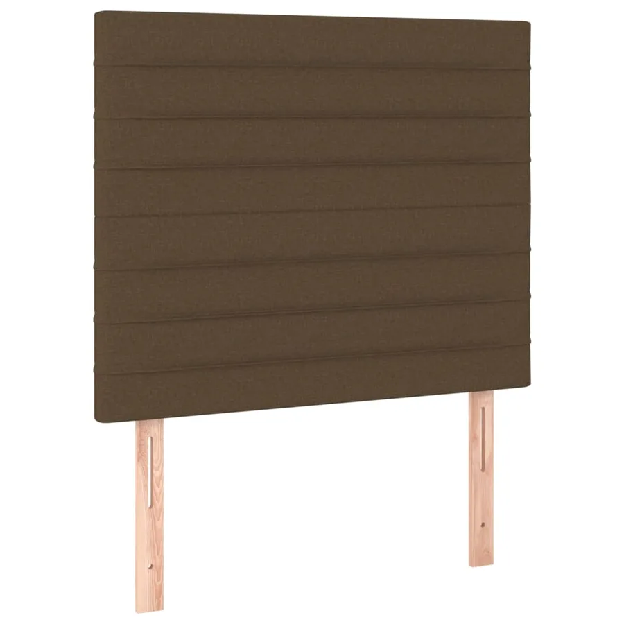 Sommier à lattes de lit avec matelas Marron foncé 80x200 cm - 6