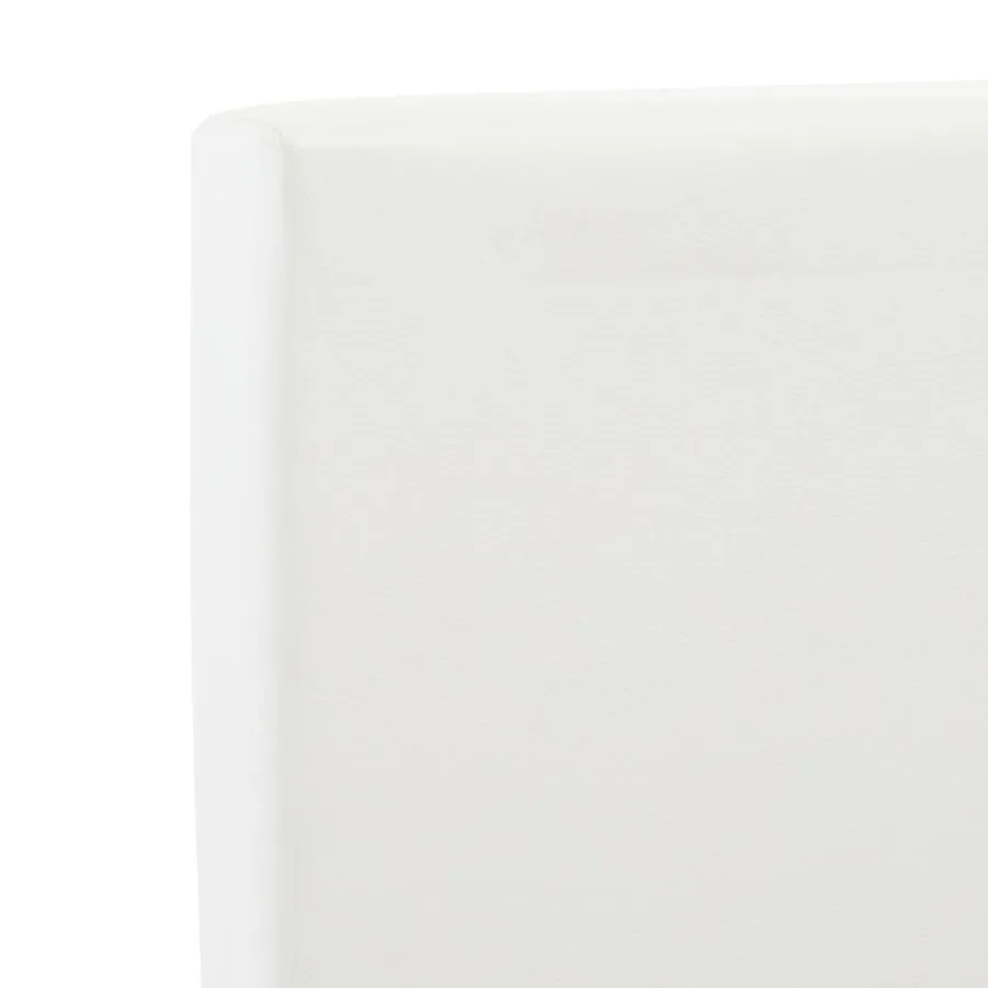 Cadre de lit avec tiroirs Blanc Similicuir 140 x 200 cm - 6