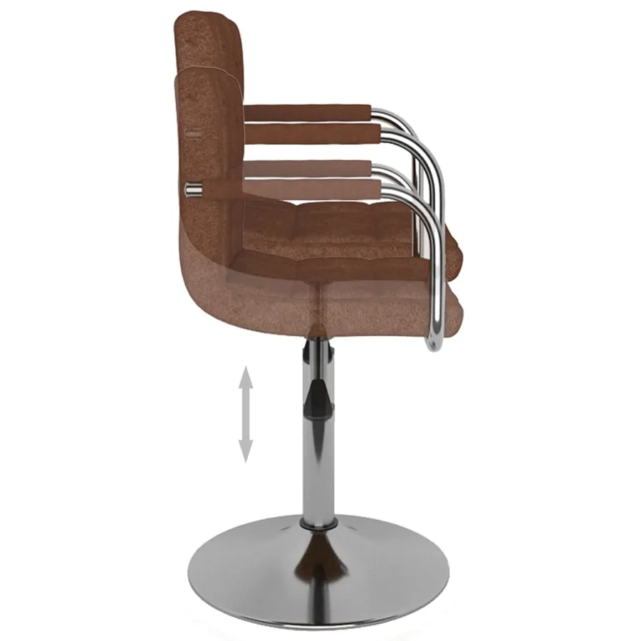 Tabouret de bar Marron Tissu - 6