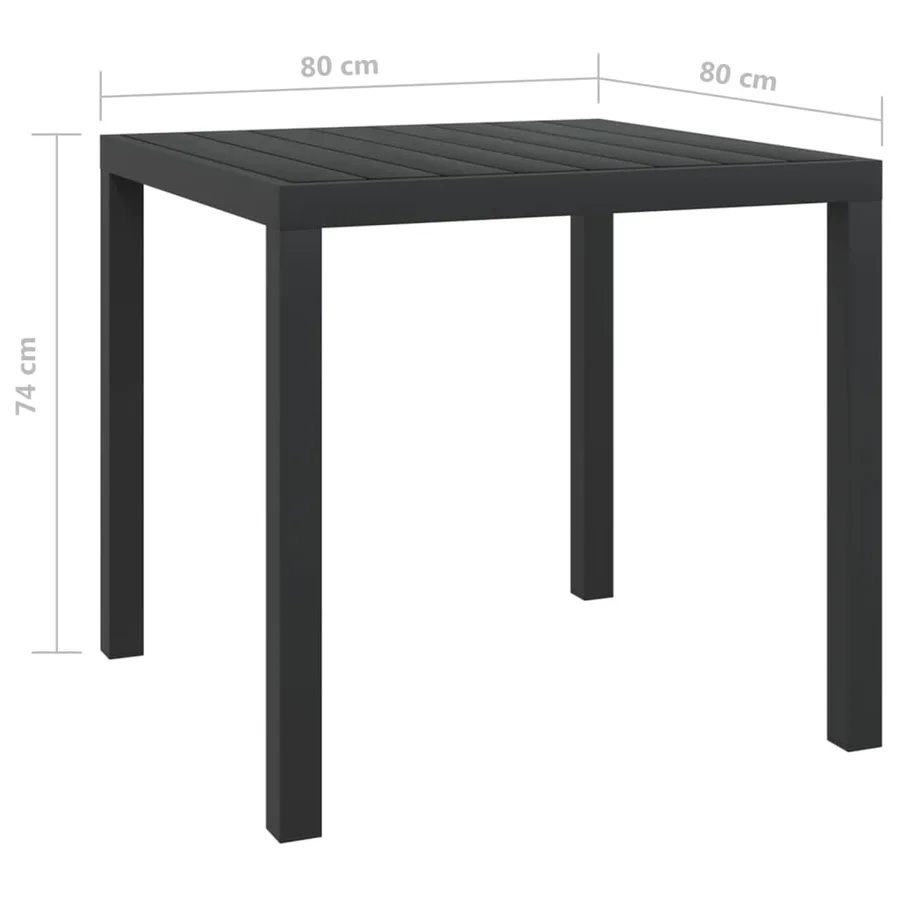 Ensemble à dîner de jardin avec coussins 5 pcs poly rotin noir - 16