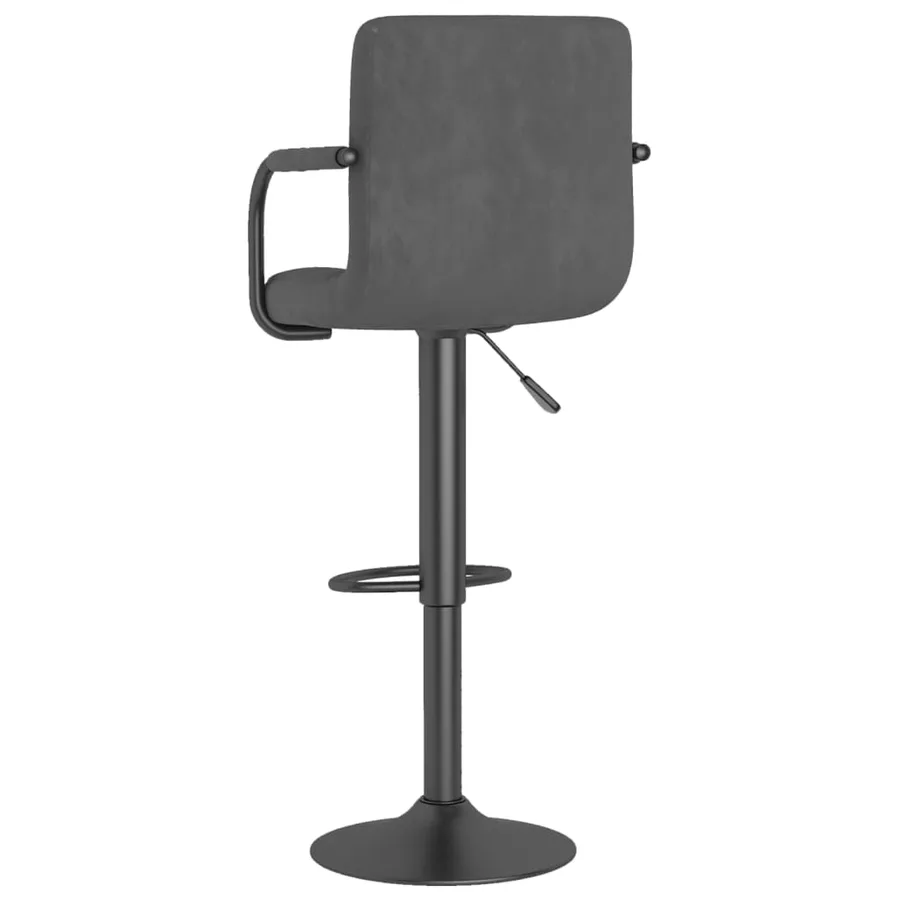Tabouret de bar Gris foncé Velours - 6