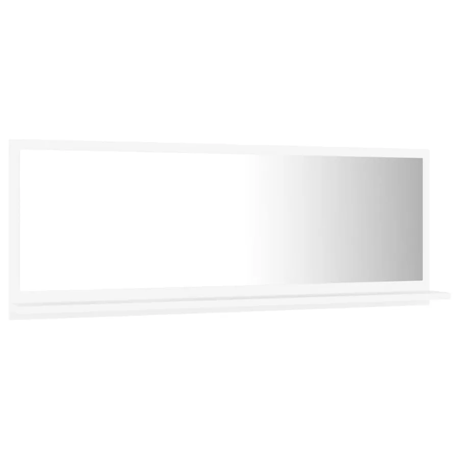 Miroir de salle de bain Blanc 100x10,5x37 cm Aggloméré - 3