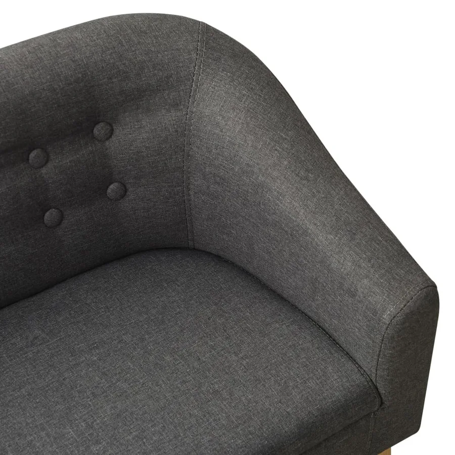 Canapé pour enfants Gris Tissu - 5