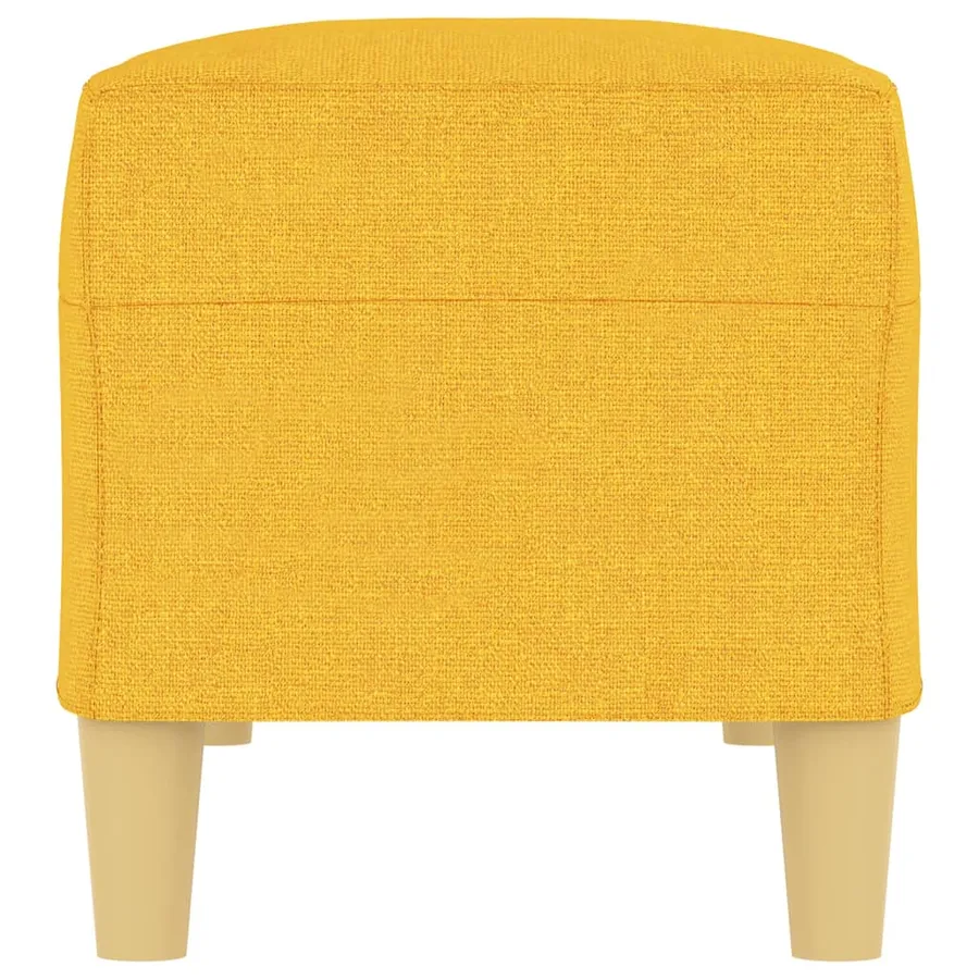 Banc Jaune clair 100x35x41 cm Tissu - 4
