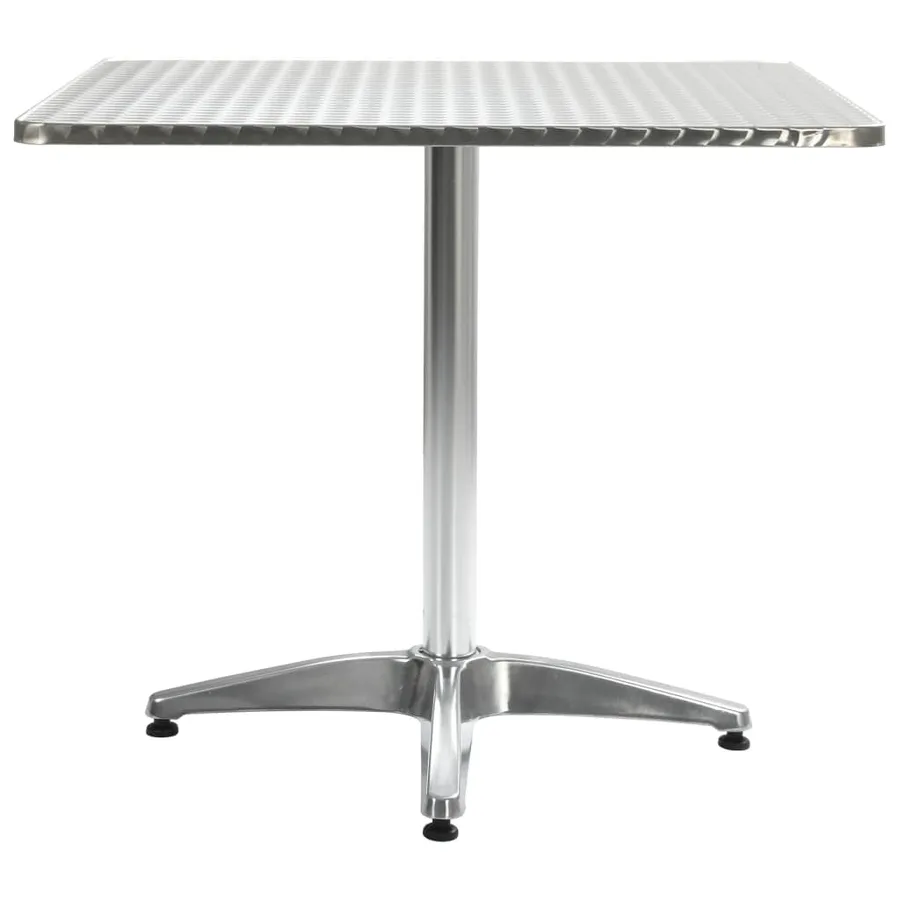 Table de jardin Argenté 80x80x70 cm Aluminium - 2