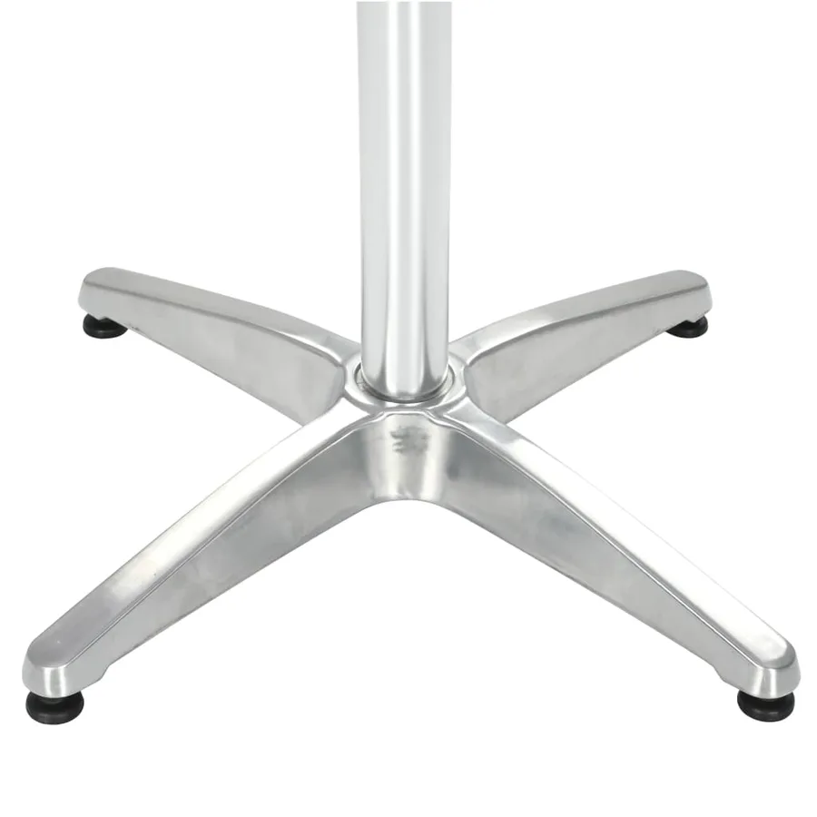 Table de jardin Argenté 80x80x70 cm Aluminium - 3