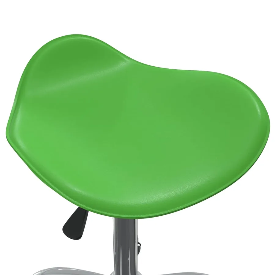 Chaise pivotante de salle à manger Vert Similicuir - 6
