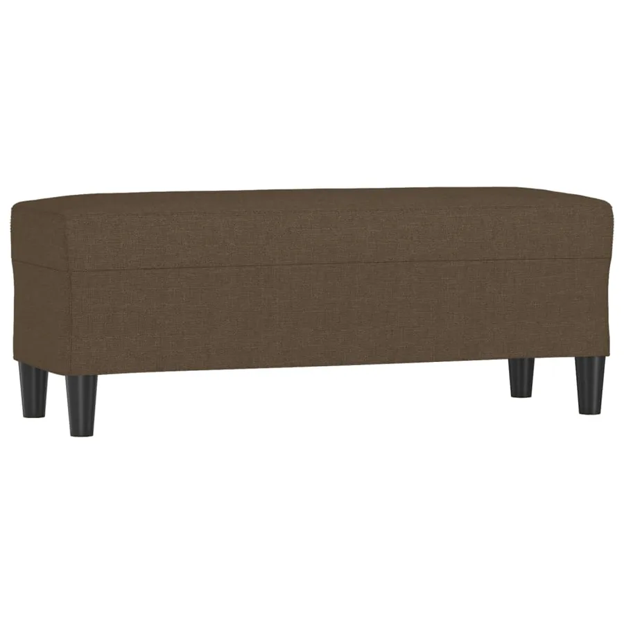 Banc Marron 100x35x41 cm Tissu - 2