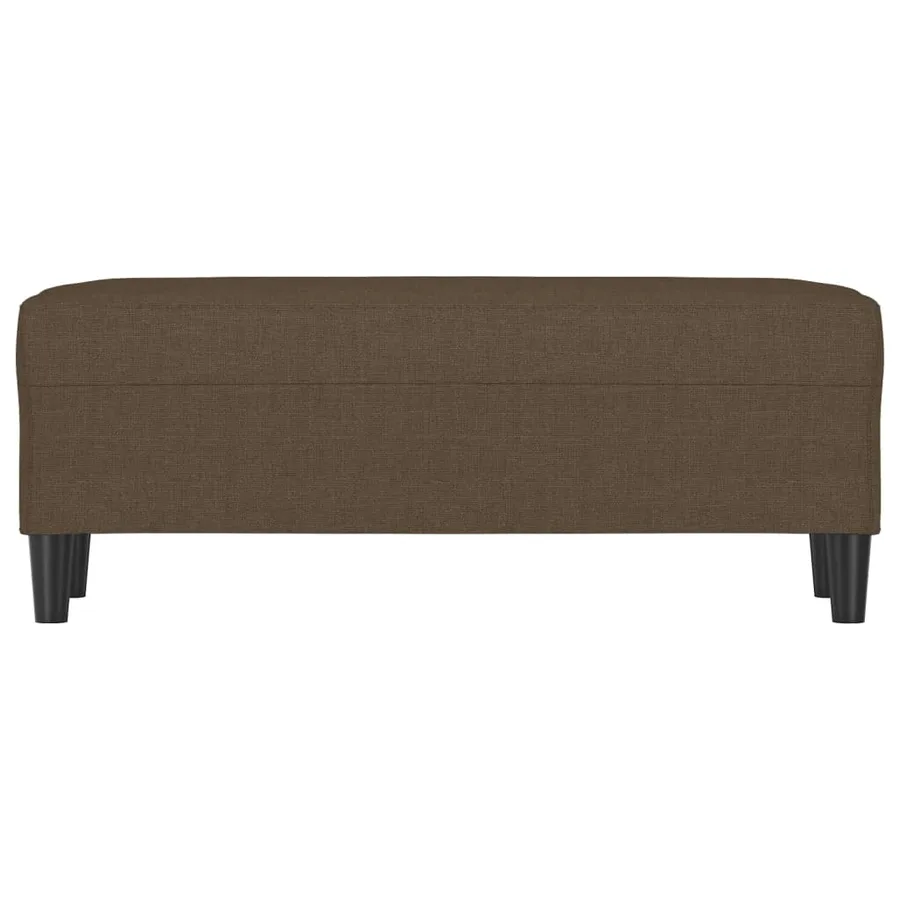 Banc Marron 100x35x41 cm Tissu - 3