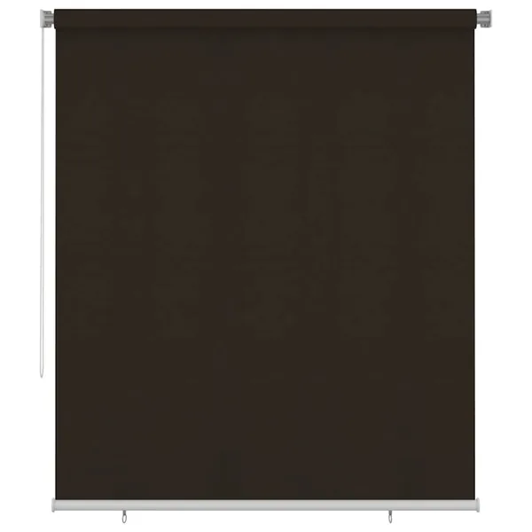 Store roulant d'extérieur 205 (l) x 230 (H) cm marron HDPE
