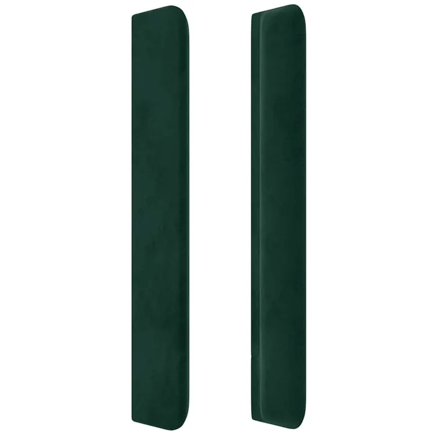 Tête de lit à LED Vert foncé 183x16x118/128 cm Velours - 5