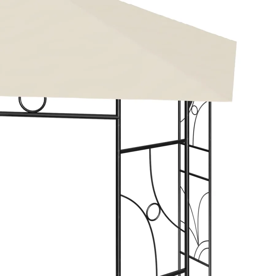 Belvédère 4x3x2,7 m Crème 160 g/m² - 4